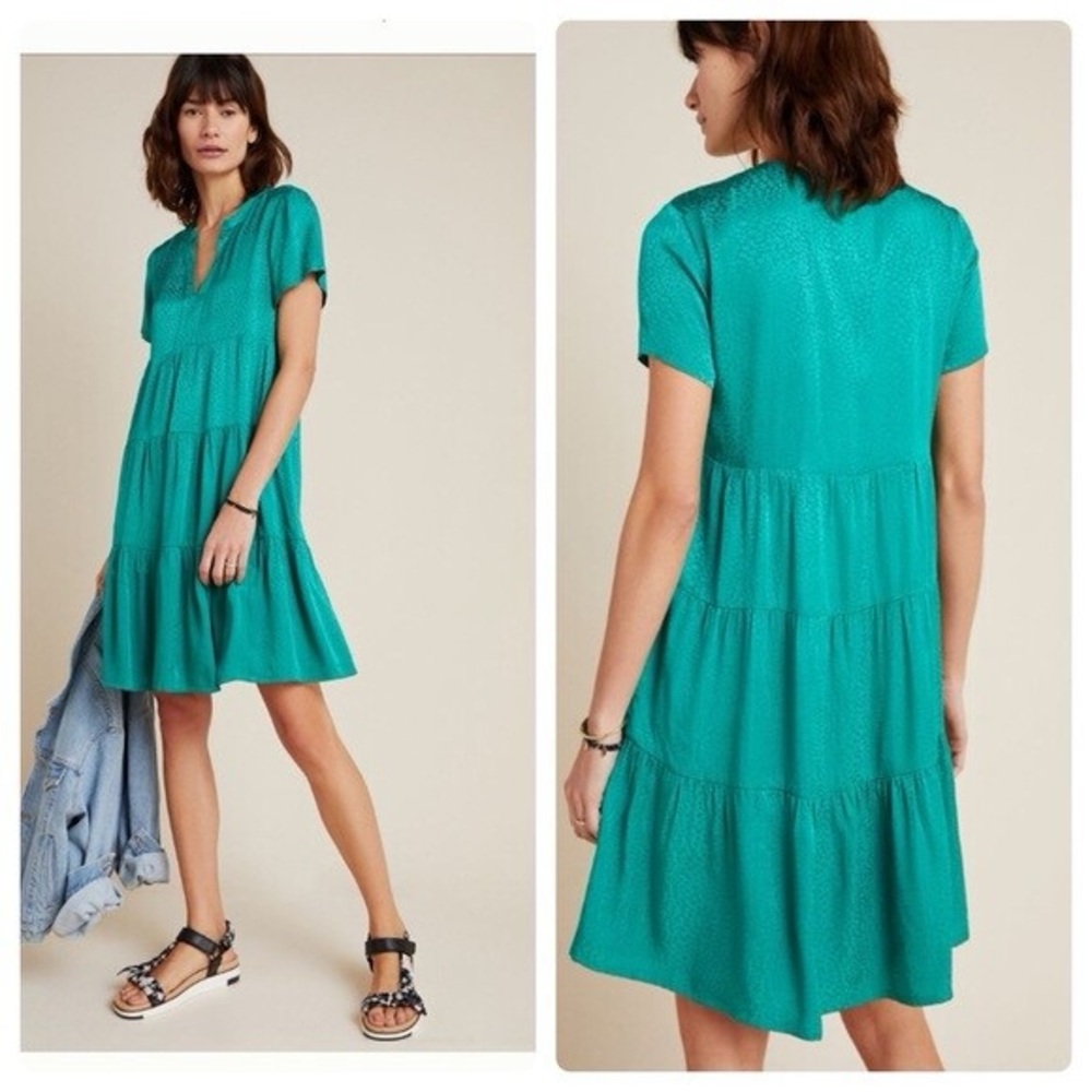 MAEVE  Green Tunic Dress by Anthropologie, Size XS